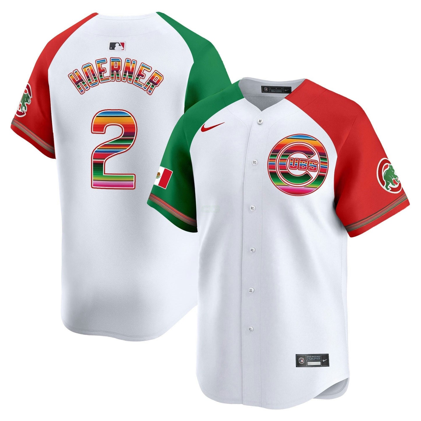 Camisa MLB Chicago Cubs Men’s Chicago Mexico Vapor Premier Limited Jersey