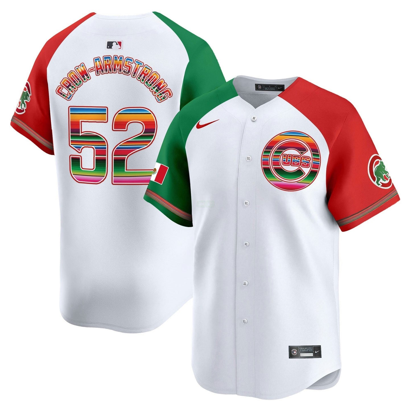 Camisa MLB Chicago Cubs Men’s Chicago Mexico Vapor Premier Limited Jersey