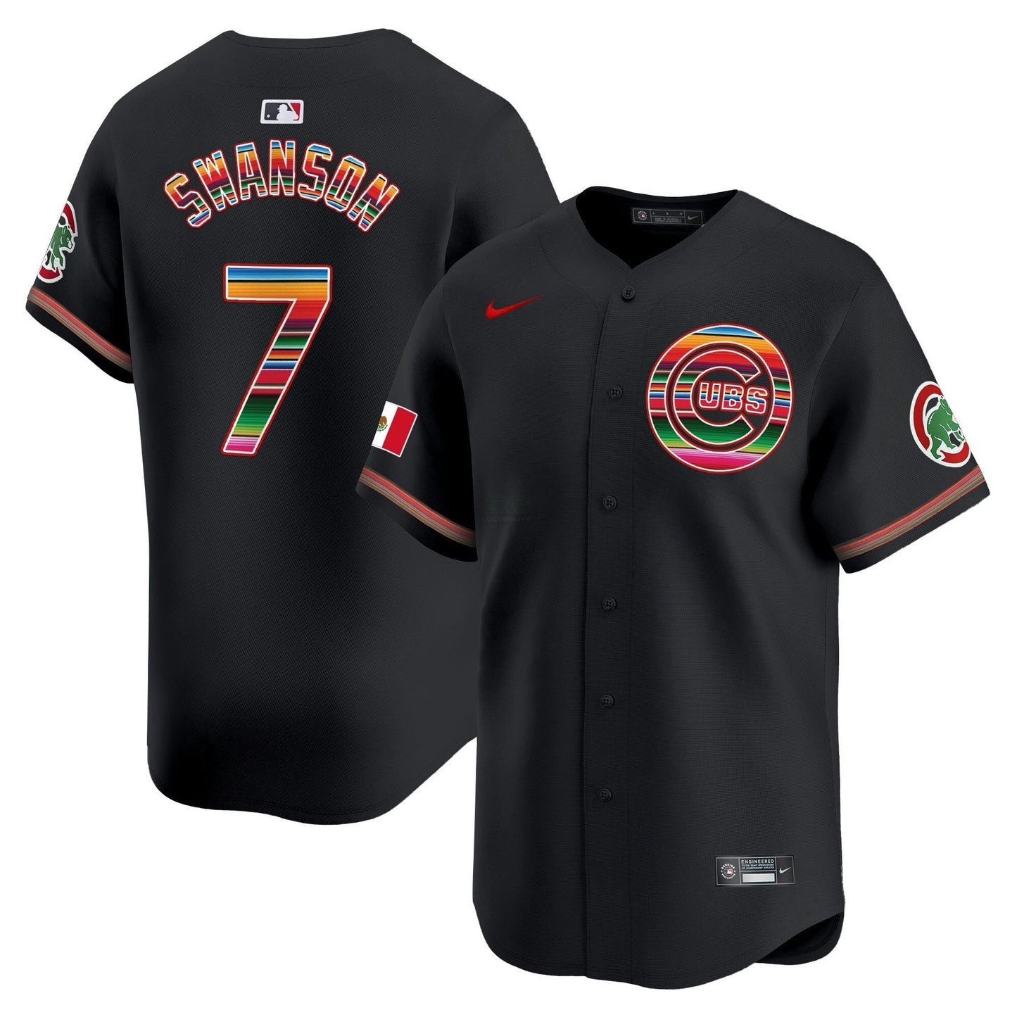 Camisa MLB Chicago Cubs Men’s Chicago Mexico Vapor Premier Limited Jersey