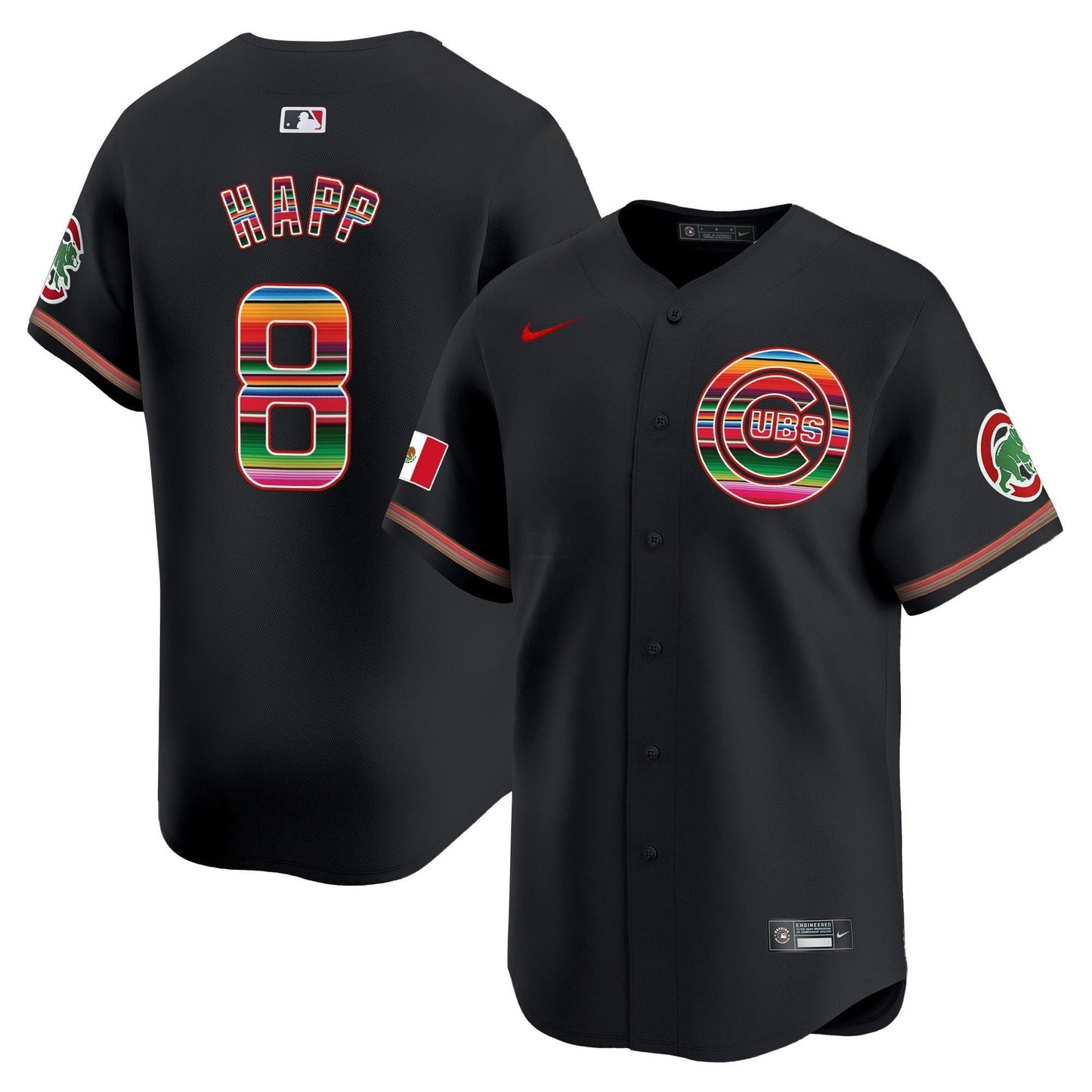 Camisa MLB Chicago Cubs Men’s Chicago Mexico Vapor Premier Limited Jersey