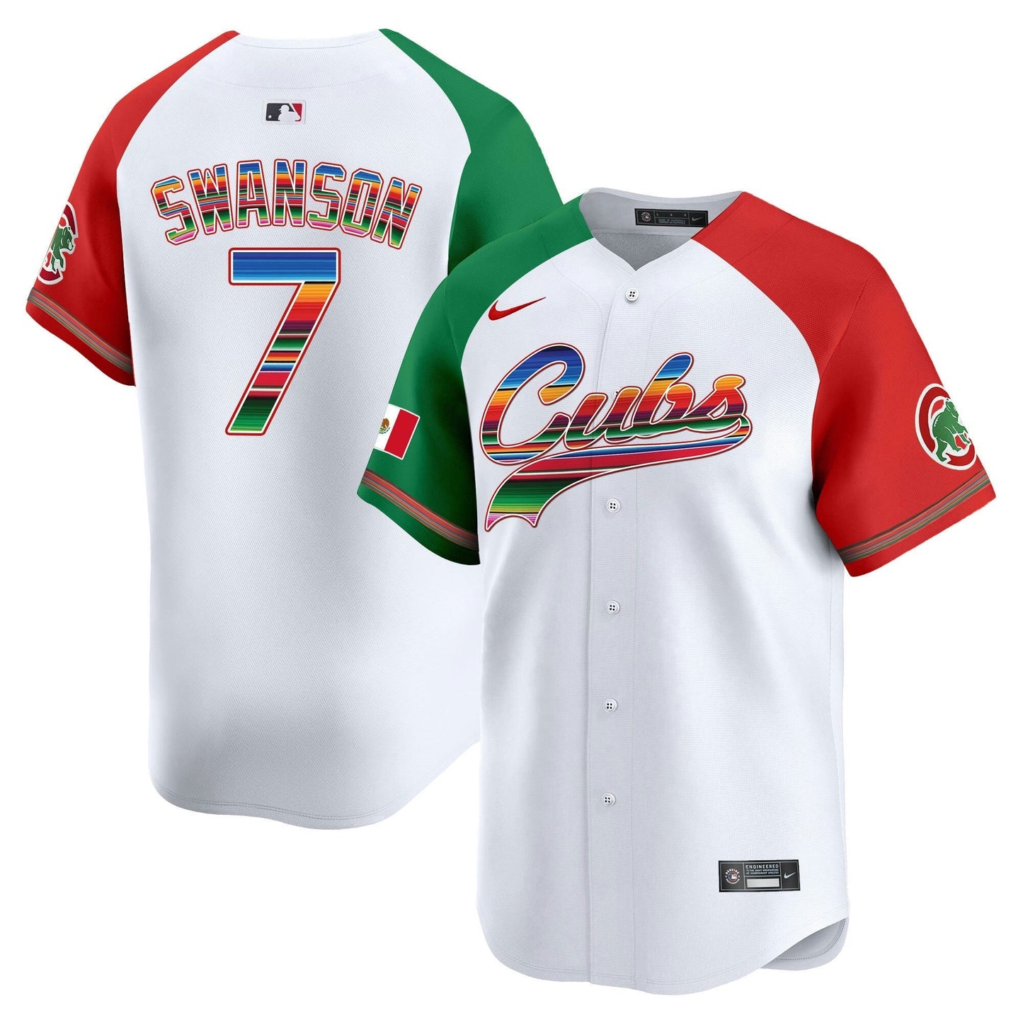 Camisa MLB Chicago Cubs Men’s Chicago Mexico Vapor Premier Limited Jersey V2