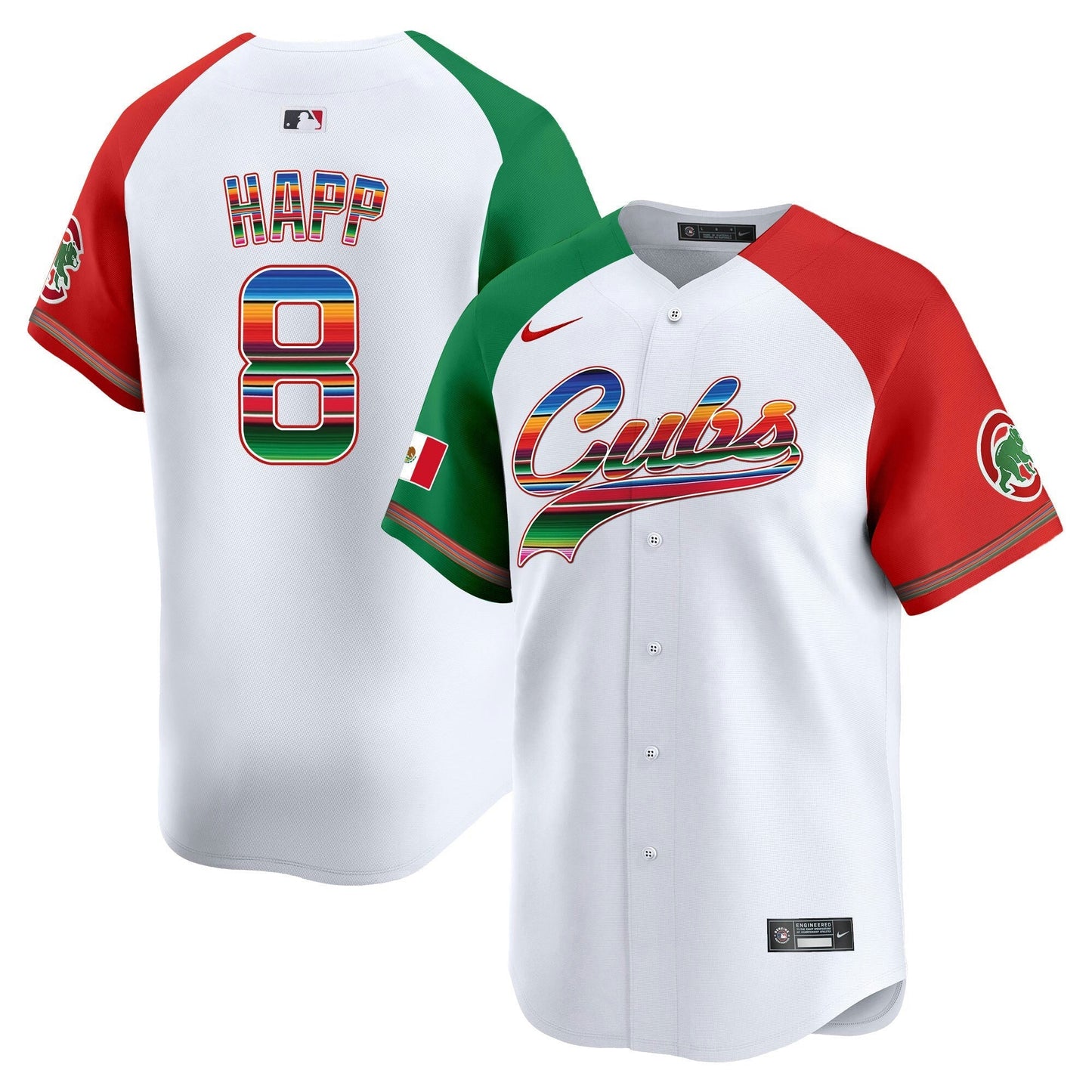 Camisa MLB Chicago Cubs Men’s Chicago Mexico Vapor Premier Limited Jersey V2