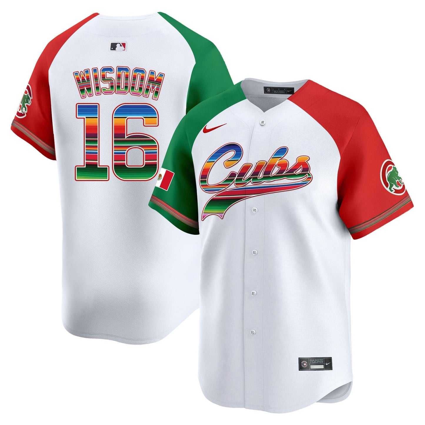 Camisa MLB Chicago Cubs Men’s Chicago Mexico Vapor Premier Limited Jersey V2