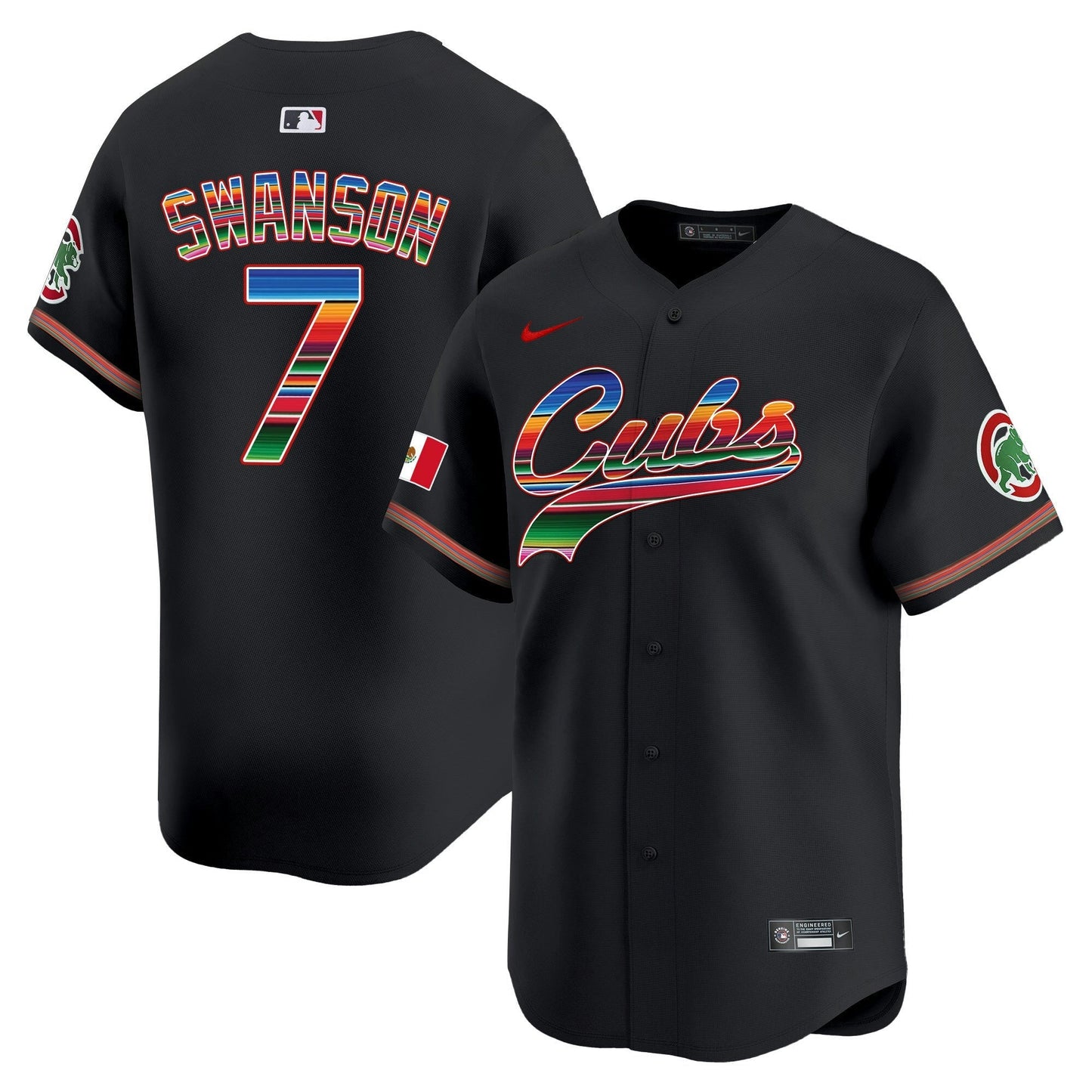 Camisa MLB Chicago Cubs Men’s Chicago Mexico Vapor Premier Limited Jersey V2