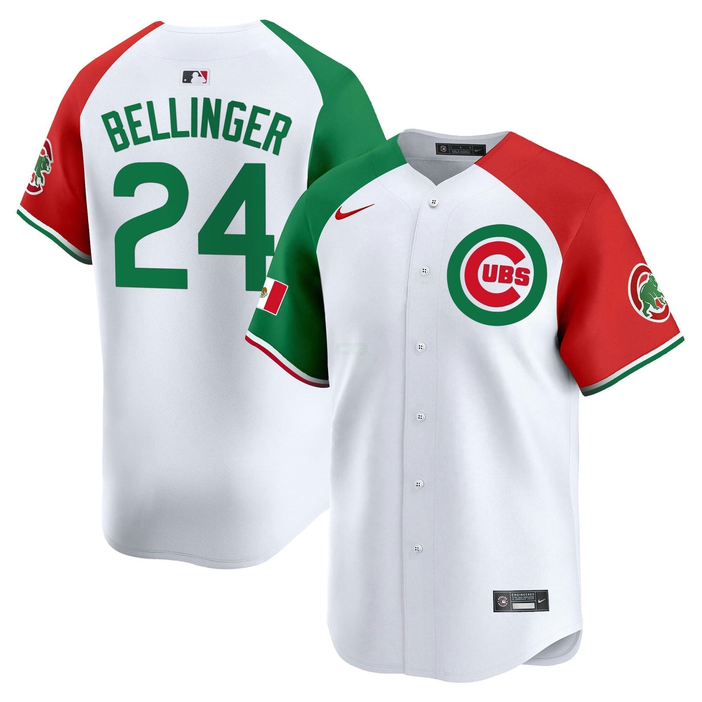 Camisa MLB Chicago Cubs Men’s Chicago Mexico Vapor Premier Limited Jersey V3