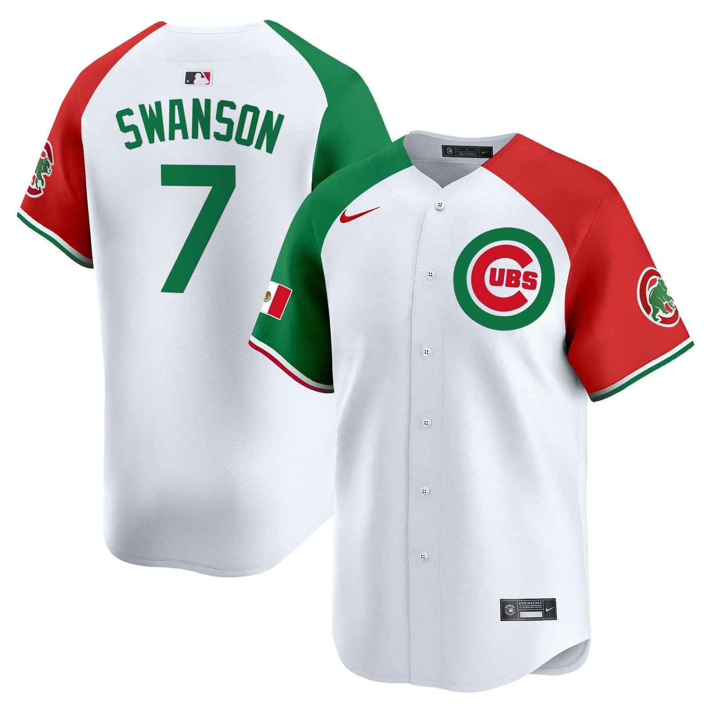 Camisa MLB Chicago Cubs Men’s Chicago Mexico Vapor Premier Limited Jersey V3