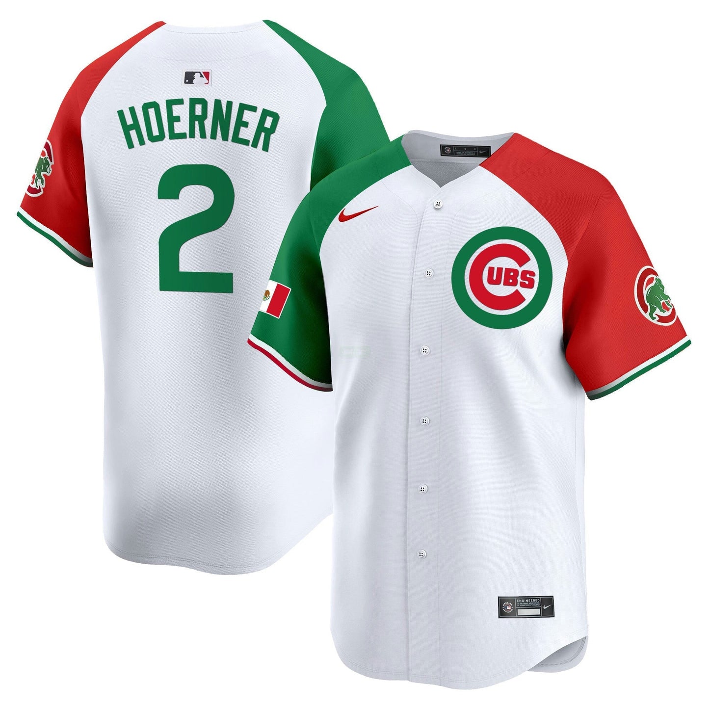 Camisa MLB Chicago Cubs Men’s Chicago Mexico Vapor Premier Limited Jersey V3