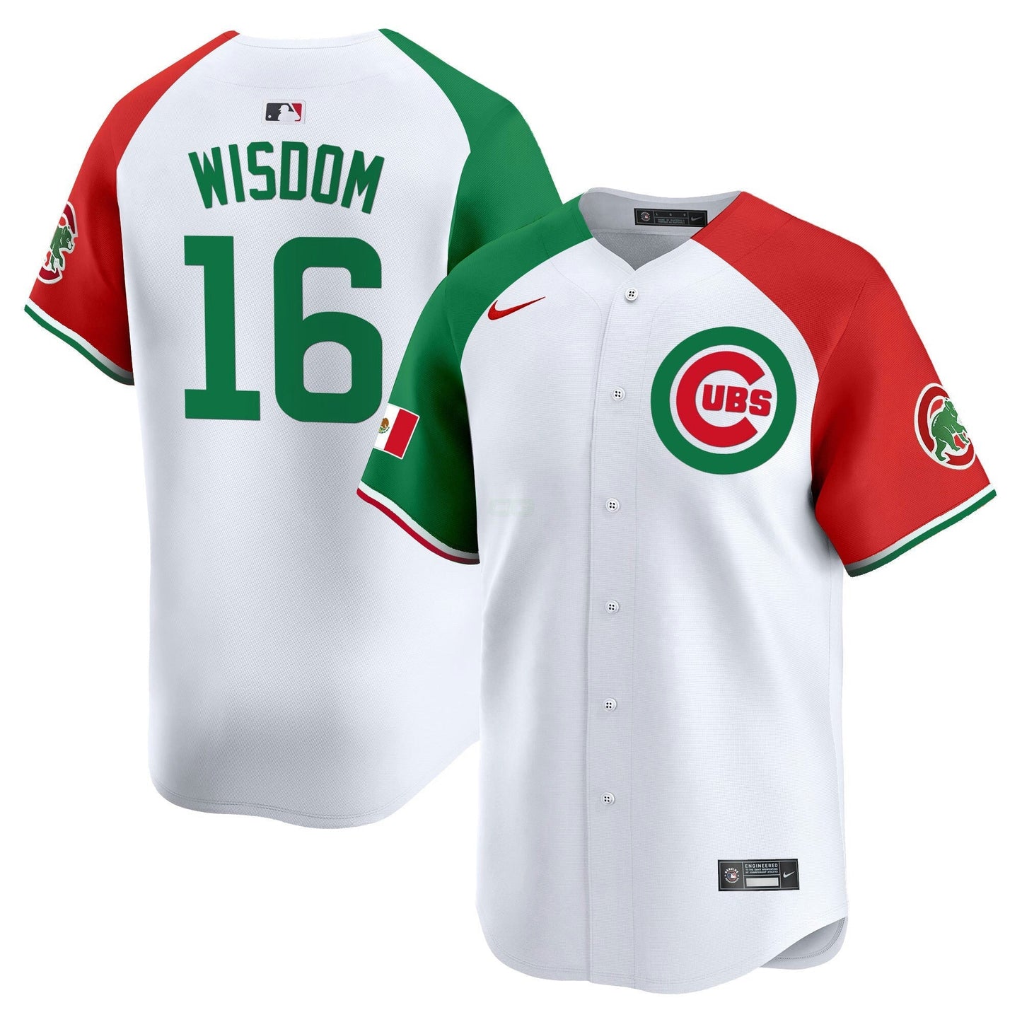 Camisa MLB Chicago Cubs Men’s Chicago Mexico Vapor Premier Limited Jersey V3