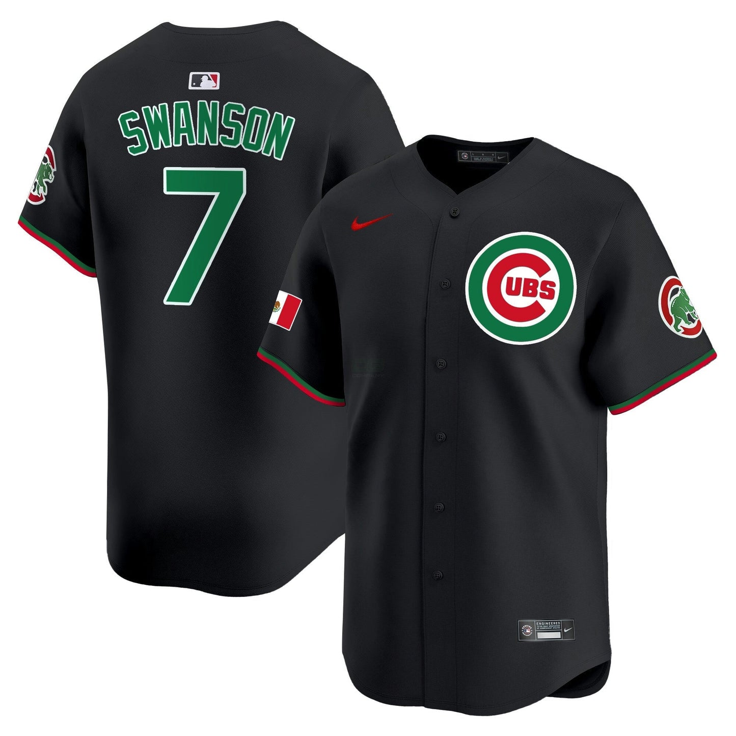 Camisa MLB Chicago Cubs Men’s Chicago Mexico Vapor Premier Limited Jersey V3