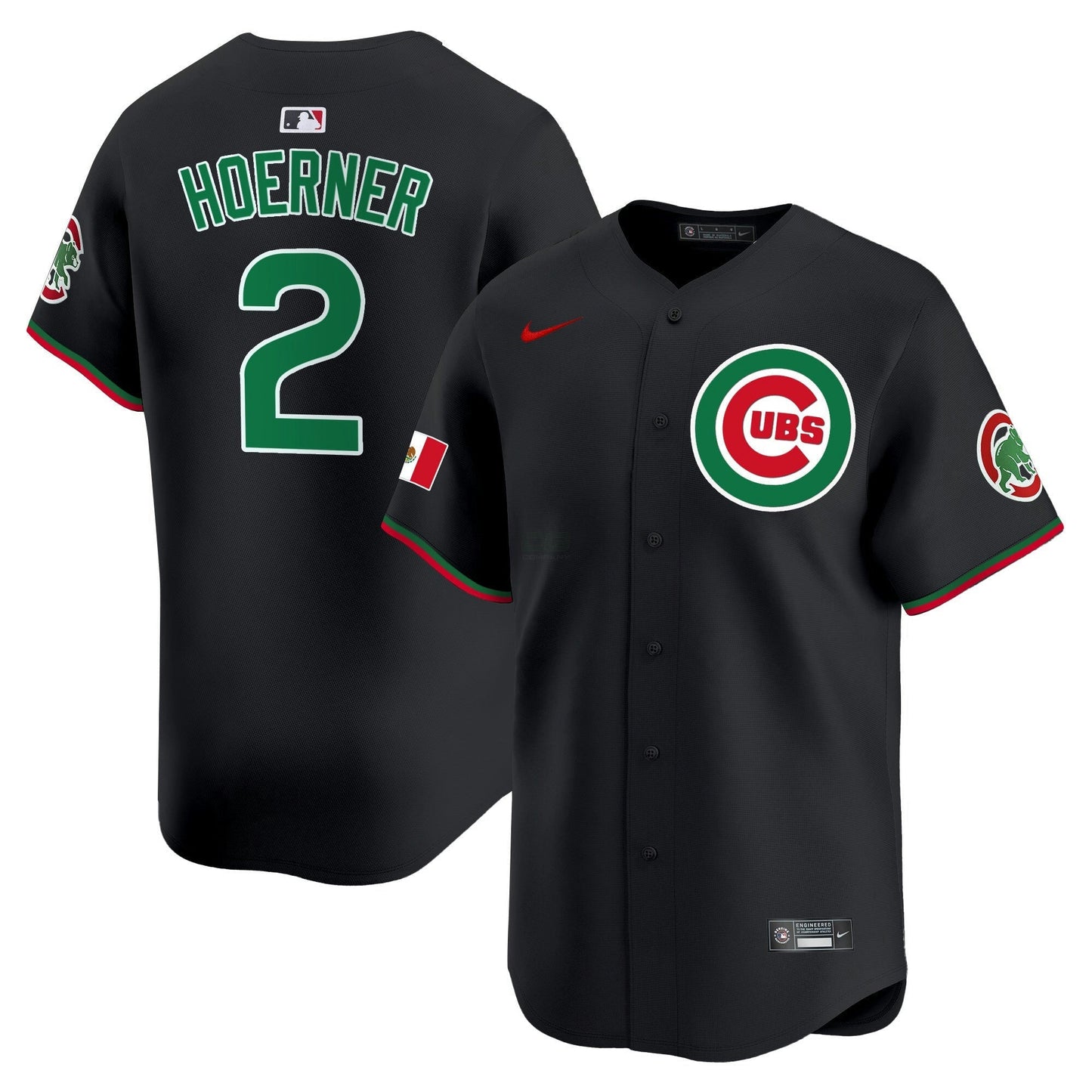 Camisa MLB Chicago Cubs Men’s Chicago Mexico Vapor Premier Limited Jersey V3
