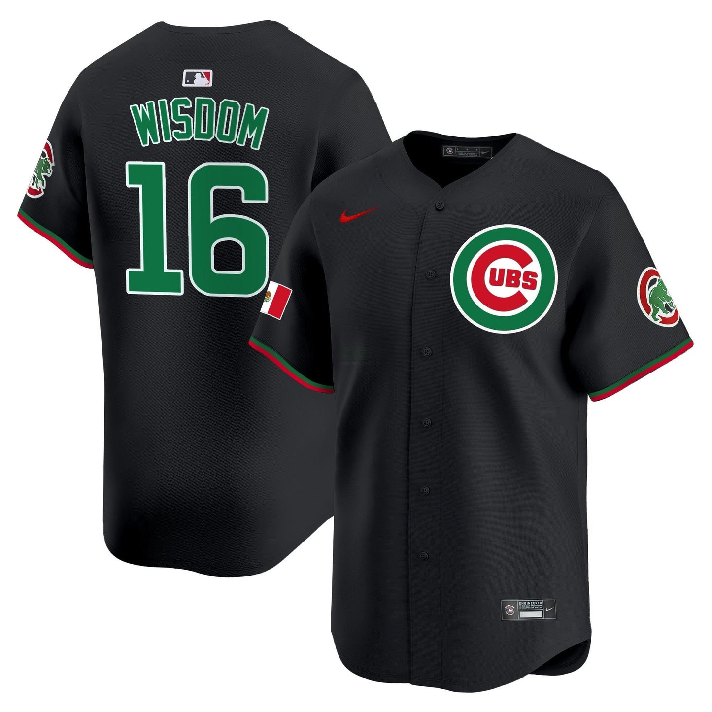 Camisa MLB Chicago Cubs Men’s Chicago Mexico Vapor Premier Limited Jersey V3