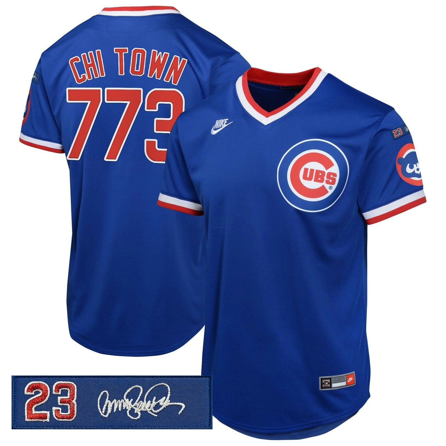 Camisa MLB Men’s Chicago ‘Ryne Sandberg Tribute Patch’ Cooperstown Jersey