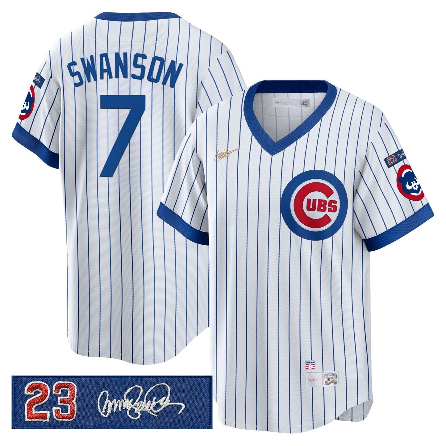 Camisa MLB Men’s Chicago ‘Ryne Sandberg Tribute Patch’ Cooperstown Jersey