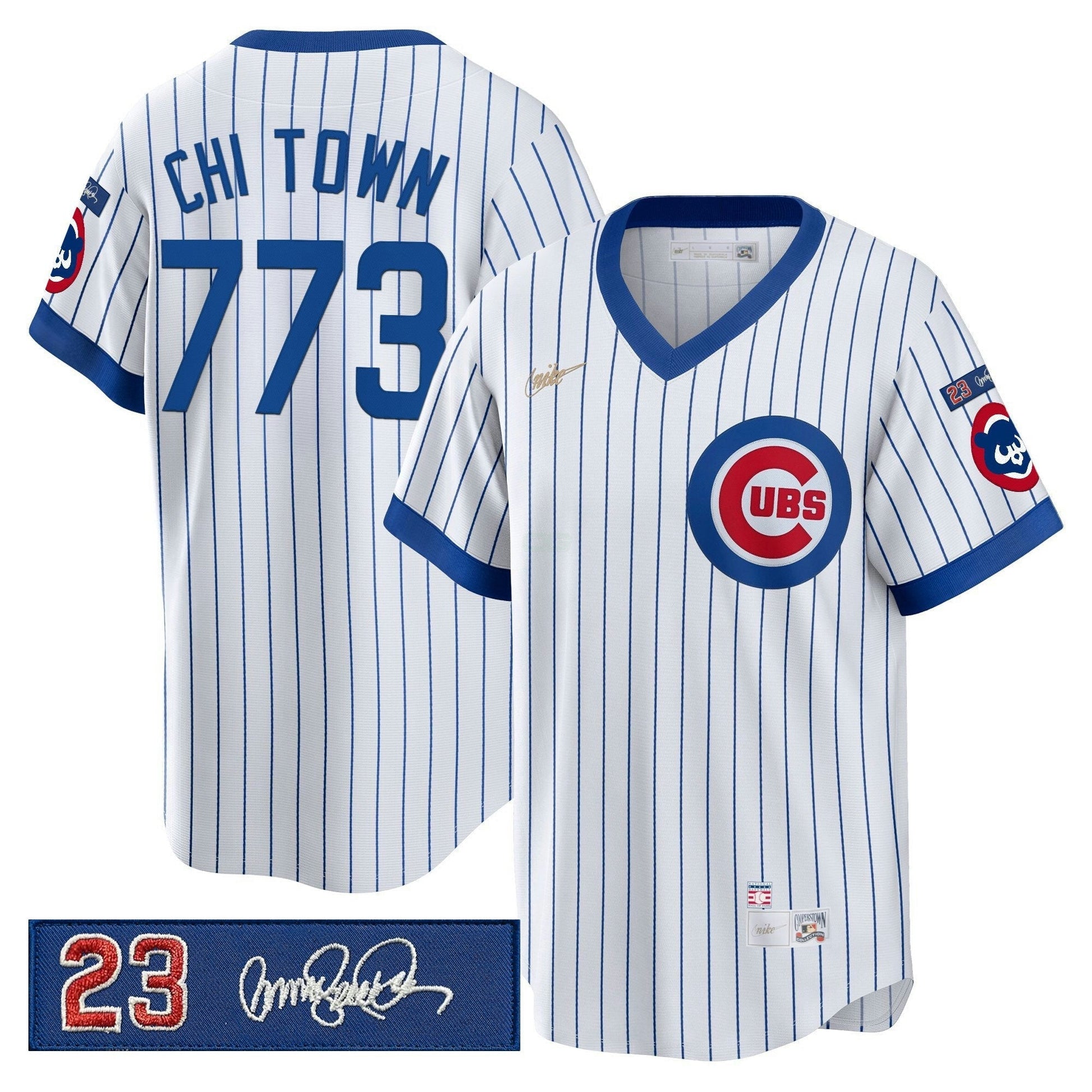Camisa MLB Men’s Chicago ‘Ryne Sandberg Tribute Patch’ Cooperstown Jersey