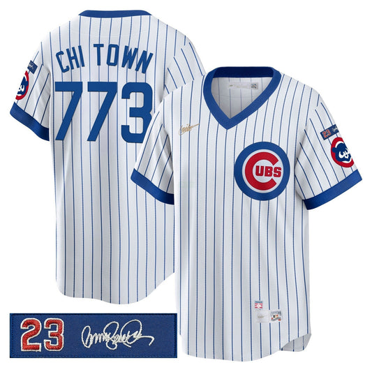 Camisa MLB Men’s Chicago ‘Ryne Sandberg Tribute Patch’ Cooperstown Jersey