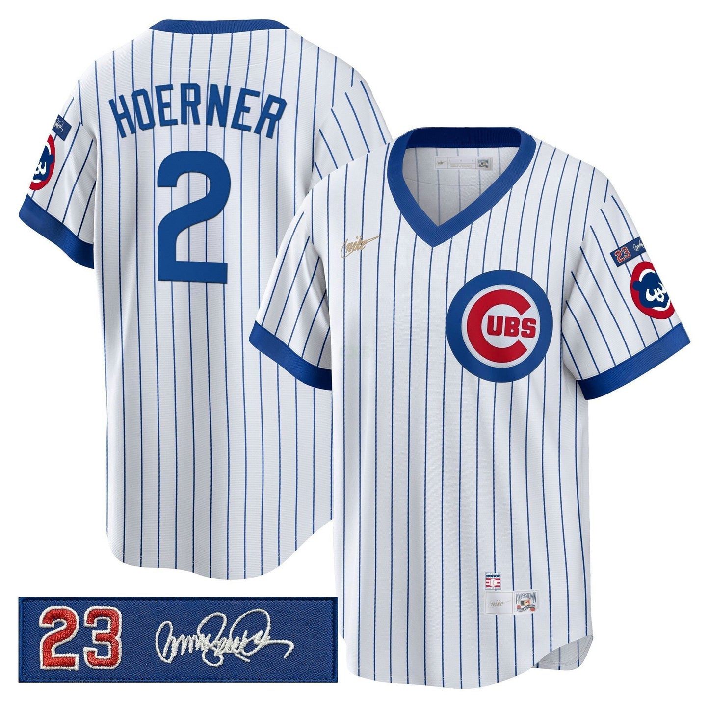 Camisa MLB Men’s Chicago ‘Ryne Sandberg Tribute Patch’ Cooperstown Jersey