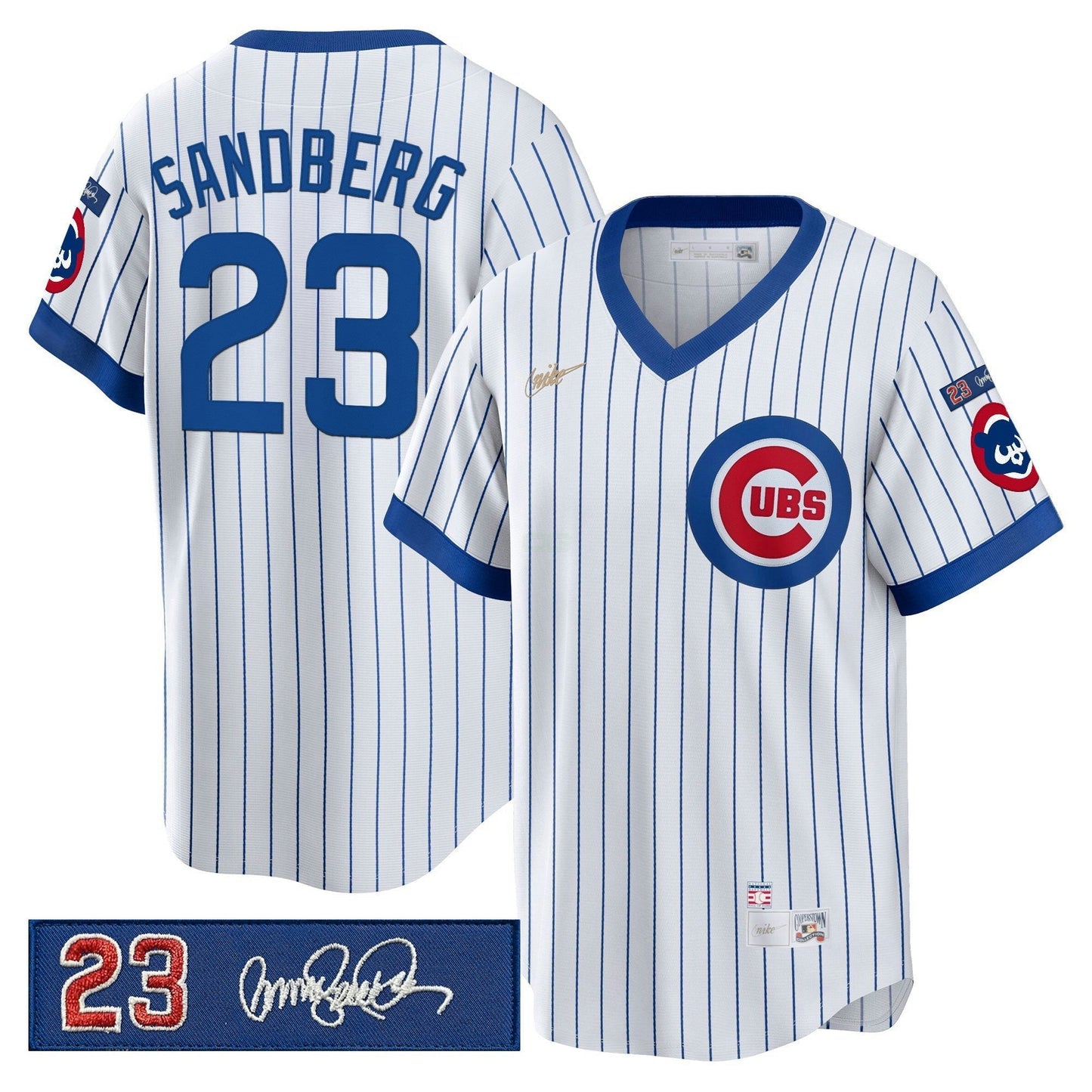 Camisa MLB Men’s Chicago ‘Ryne Sandberg Tribute Patch’ Cooperstown Jersey