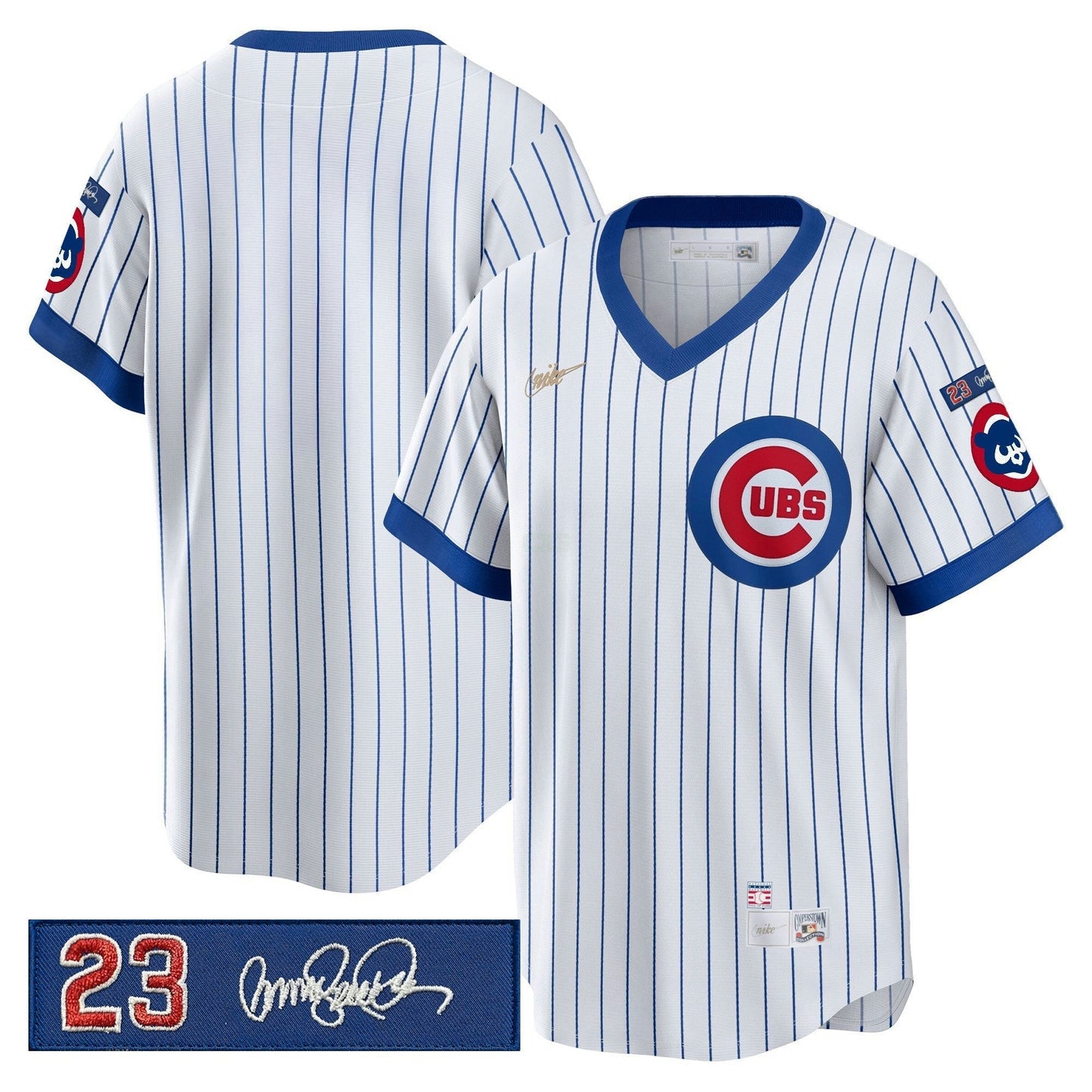 Camisa MLB Men’s Chicago ‘Ryne Sandberg Tribute Patch’ Cooperstown Jersey