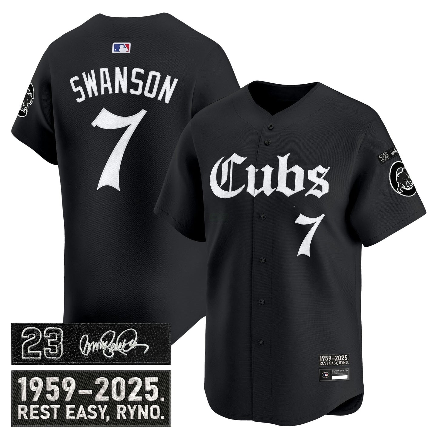 Camisa MLB Men’s Chicago ‘Ryne Sandberg Tribute’ Vapor Premier Limited Jersey – Gothic Edition