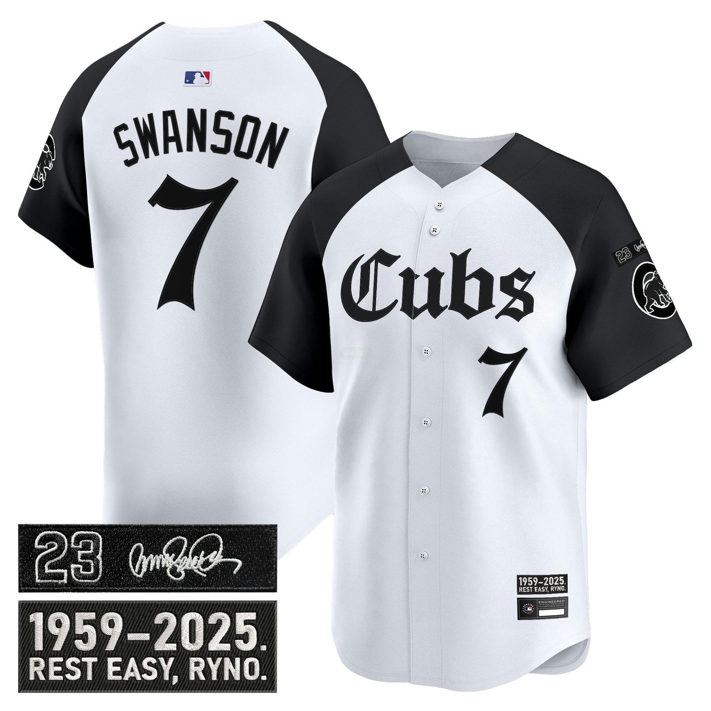 Camisa MLB Men’s Chicago ‘Ryne Sandberg Tribute’ Vapor Premier Limited Jersey – Gothic Edition