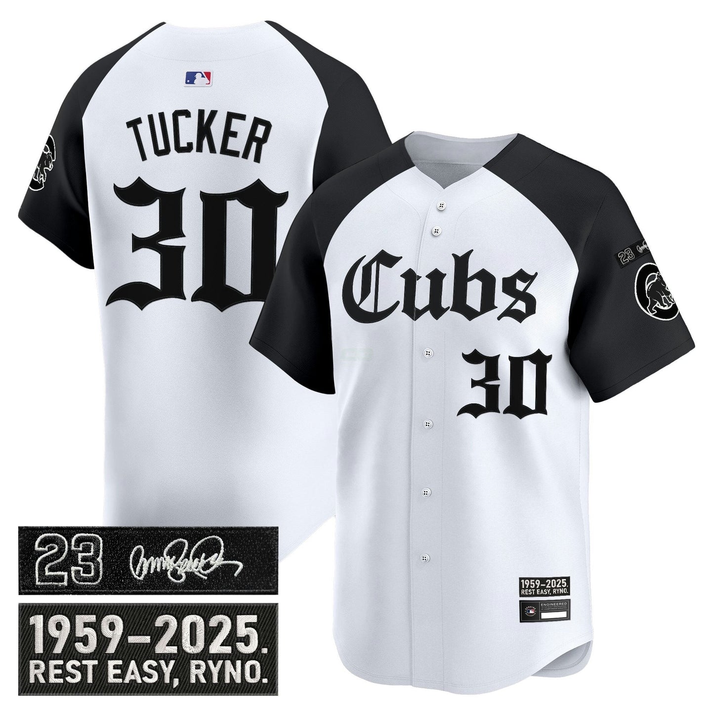 Camisa MLB Men’s Chicago ‘Ryne Sandberg Tribute’ Vapor Premier Limited Jersey – Gothic Edition