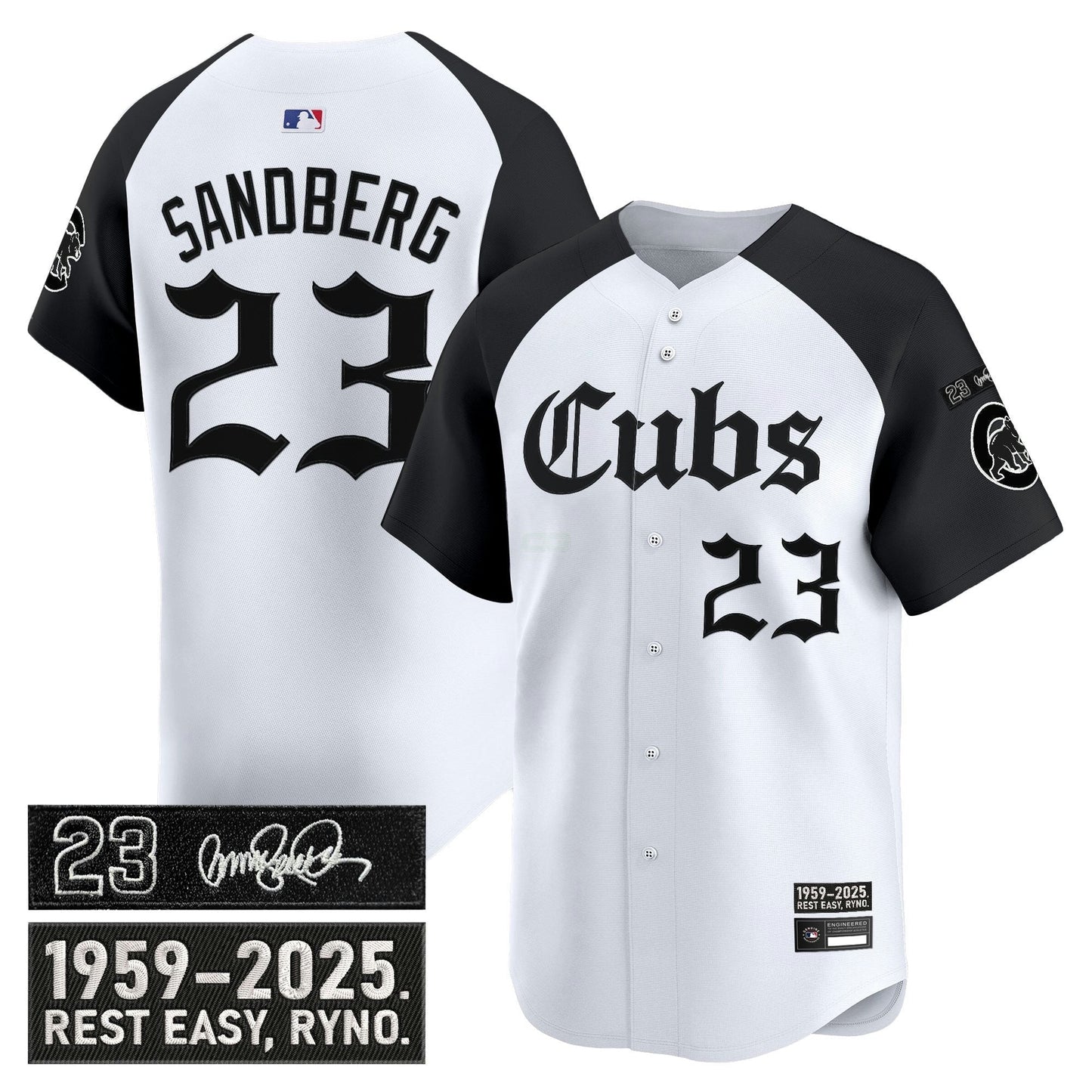 Camisa MLB Men’s Chicago ‘Ryne Sandberg Tribute’ Vapor Premier Limited Jersey – Gothic Edition