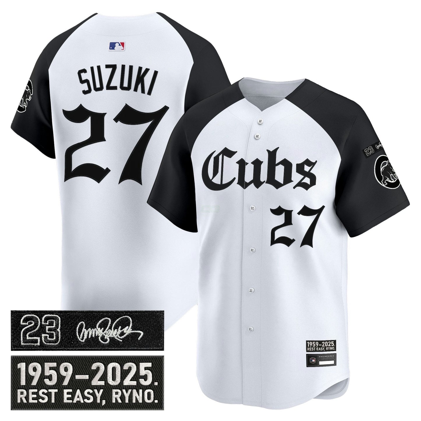 Camisa MLB Men’s Chicago ‘Ryne Sandberg Tribute’ Vapor Premier Limited Jersey – Gothic Edition