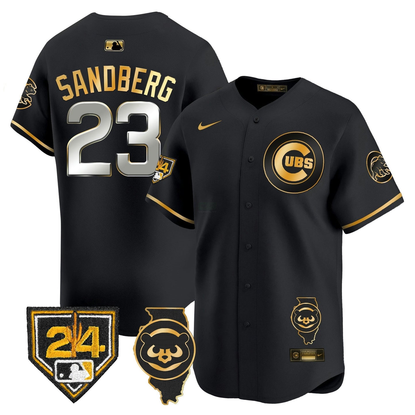 Camisa MLB Men’s Chicago Spring Training & Illinois Patch Vapor Premier Limited Jersey