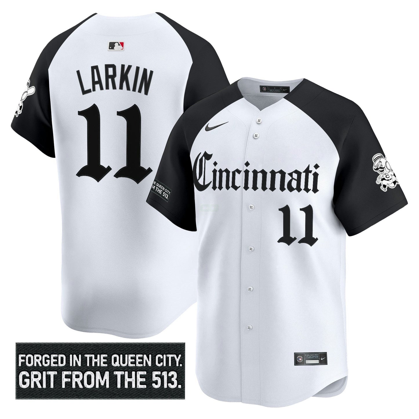 Camisa MLB Men’s Cincinnati ‘Gothic Queen City Edition’ Vapor Premier Limited Jersey