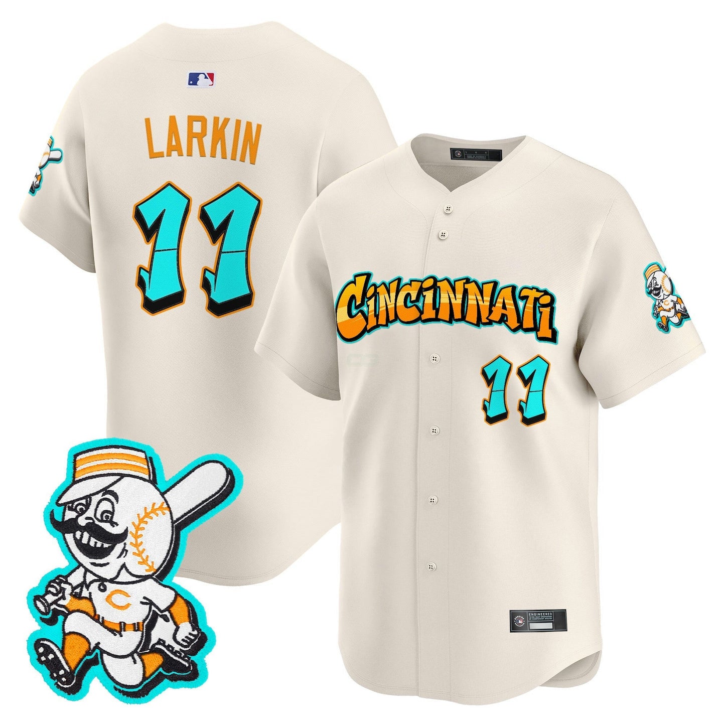 Camisa MLB Men’s Cincinnati ‘Graffiti Queen City Edition’ Vapor Premier Limited Jersey