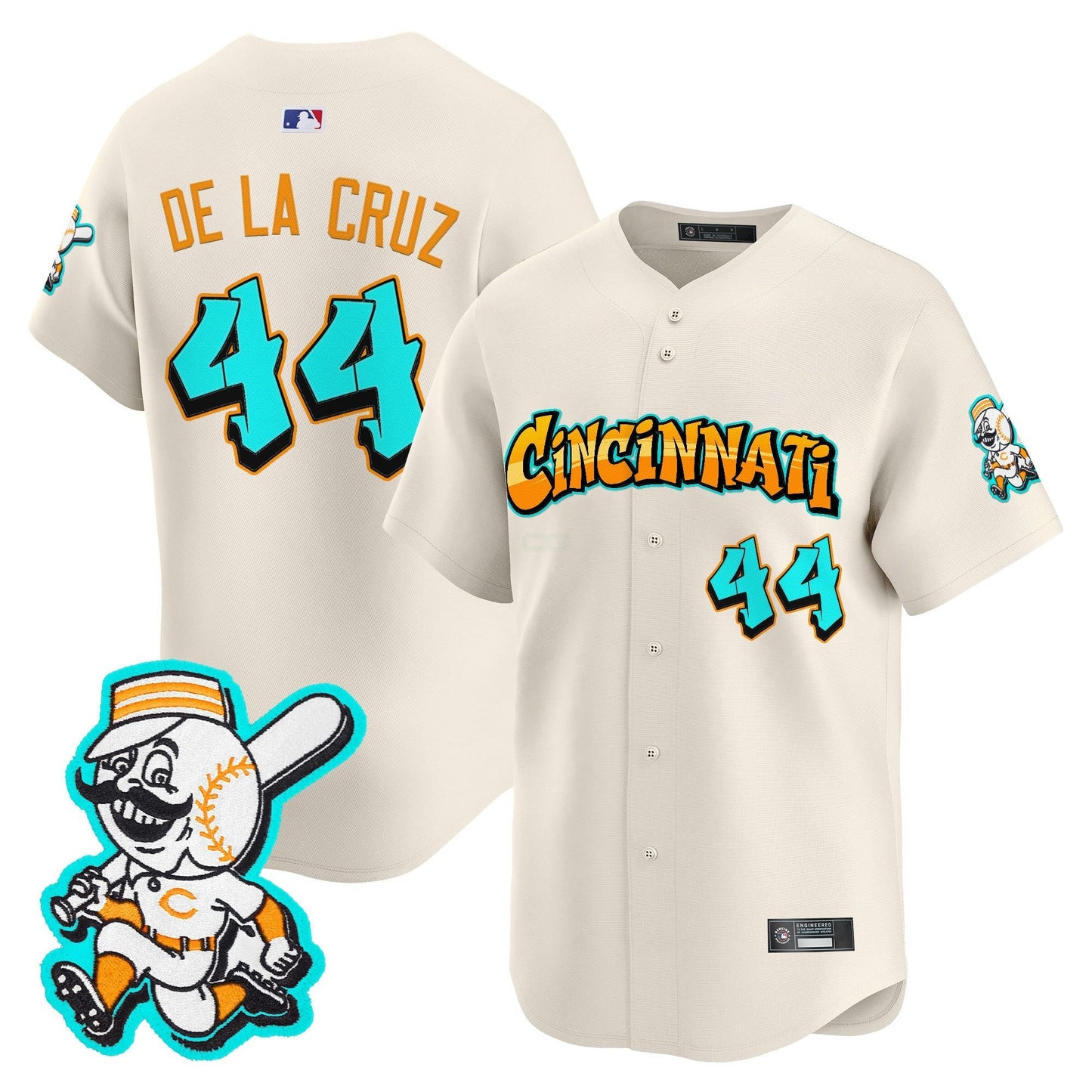 Camisa MLB Men’s Cincinnati ‘Graffiti Queen City Edition’ Vapor Premier Limited Jersey