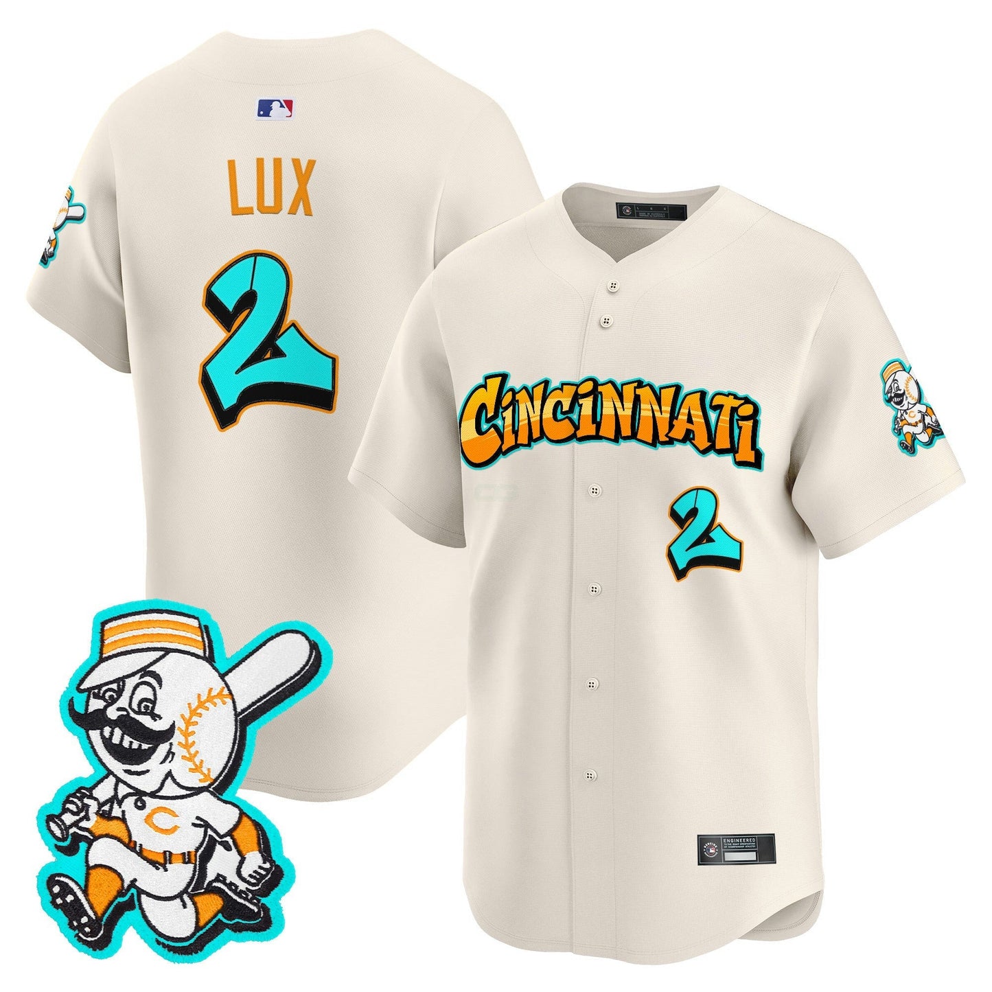 Camisa MLB Men’s Cincinnati ‘Graffiti Queen City Edition’ Vapor Premier Limited Jersey