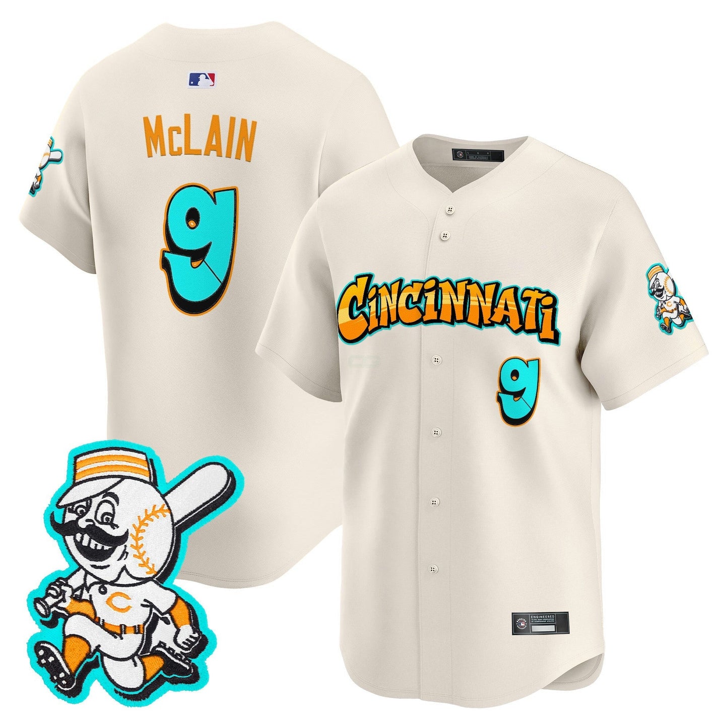 Camisa MLB Men’s Cincinnati ‘Graffiti Queen City Edition’ Vapor Premier Limited Jersey