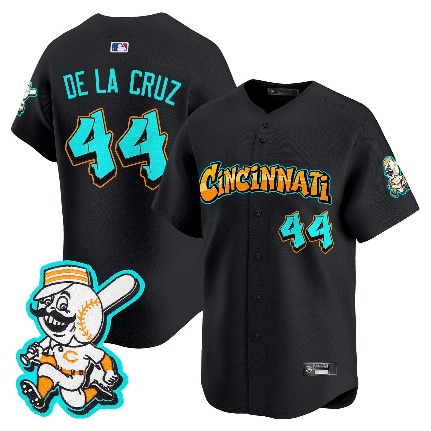 Camisa MLB Men’s Cincinnati ‘Graffiti Queen City Edition’ Vapor Premier Limited Jersey