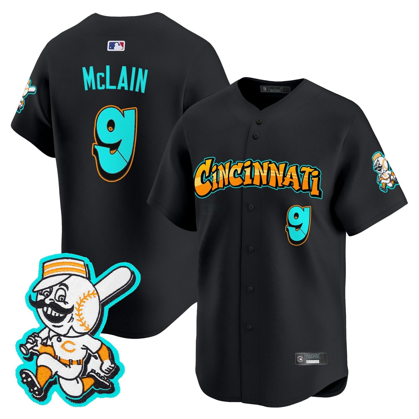 Camisa MLB Men’s Cincinnati ‘Graffiti Queen City Edition’ Vapor Premier Limited Jersey