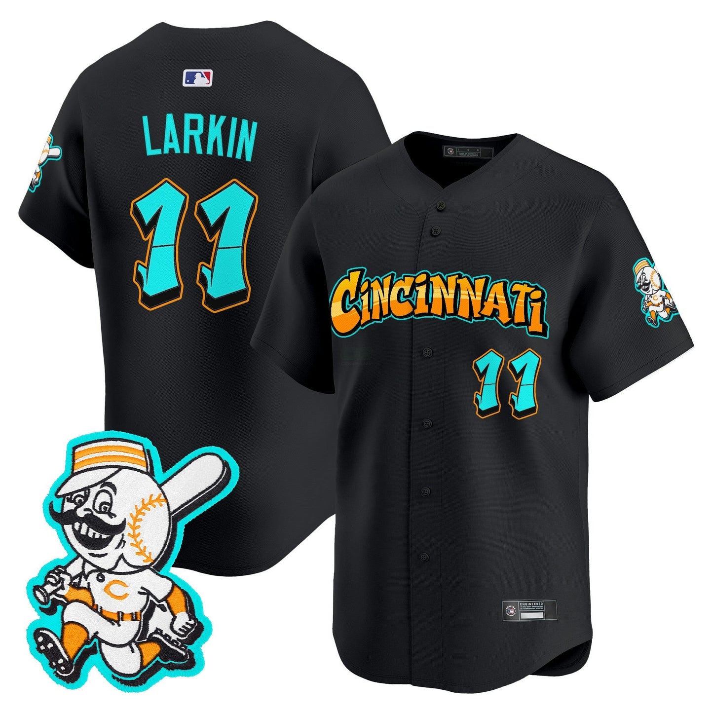 Camisa MLB Men’s Cincinnati ‘Graffiti Queen City Edition’ Vapor Premier Limited Jersey