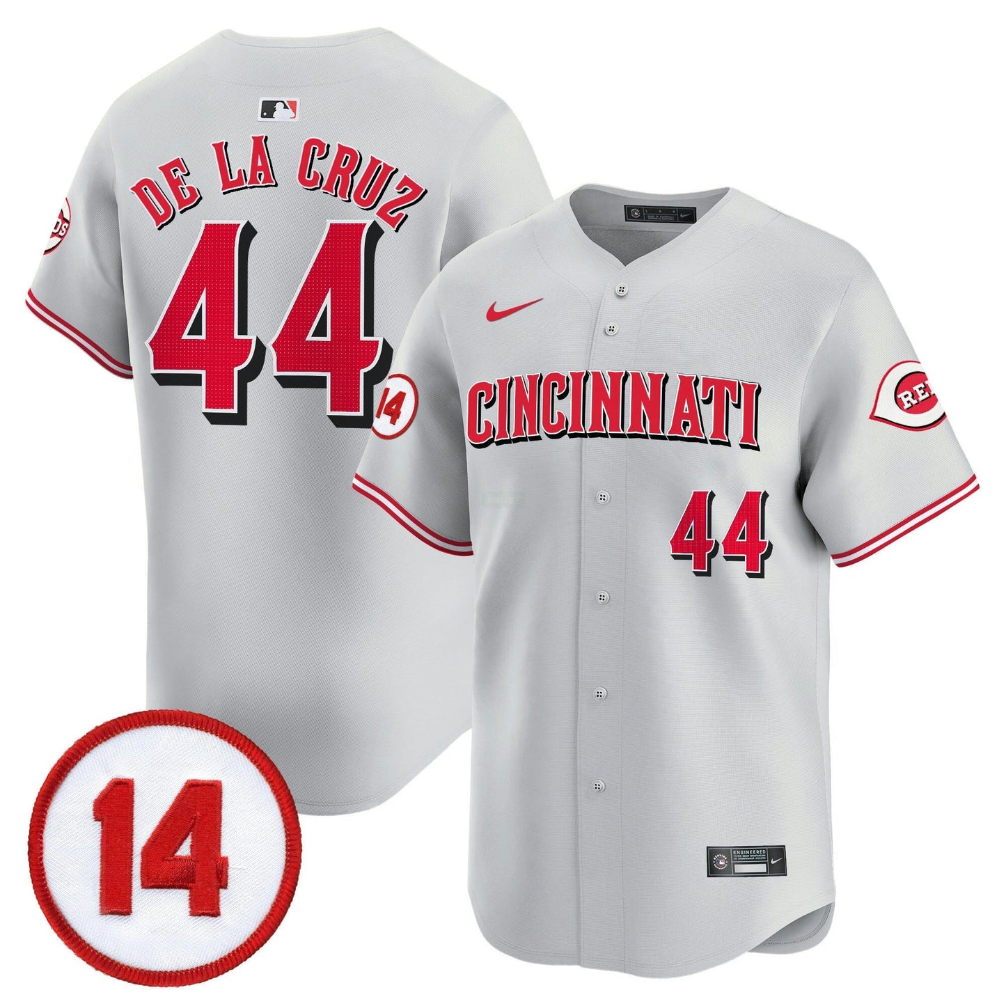 Camisa MLB Men’s Cincinnati Pete Rose Patch Vapor Premier Limited Jersey