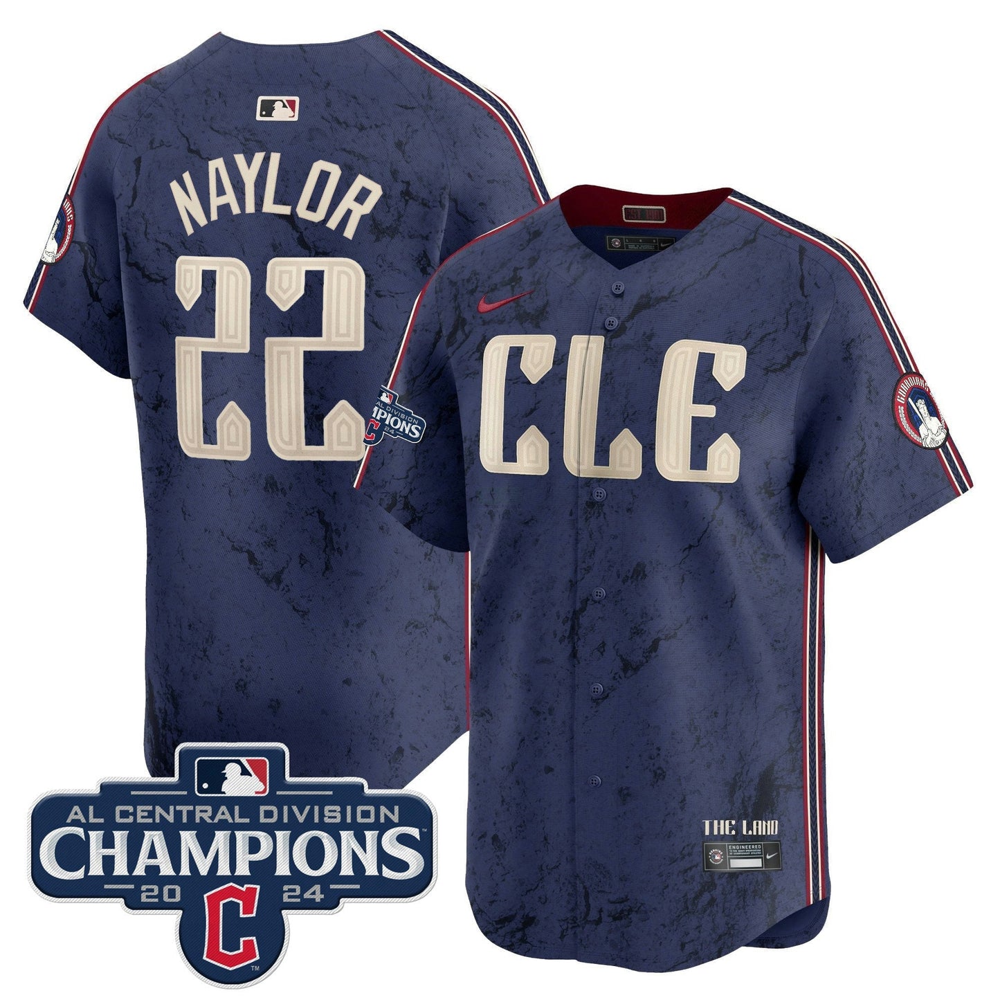Camisa MLB Men’s Cleveland 2024 AL Central Division Champions Vapor Premier Limited Jersey
