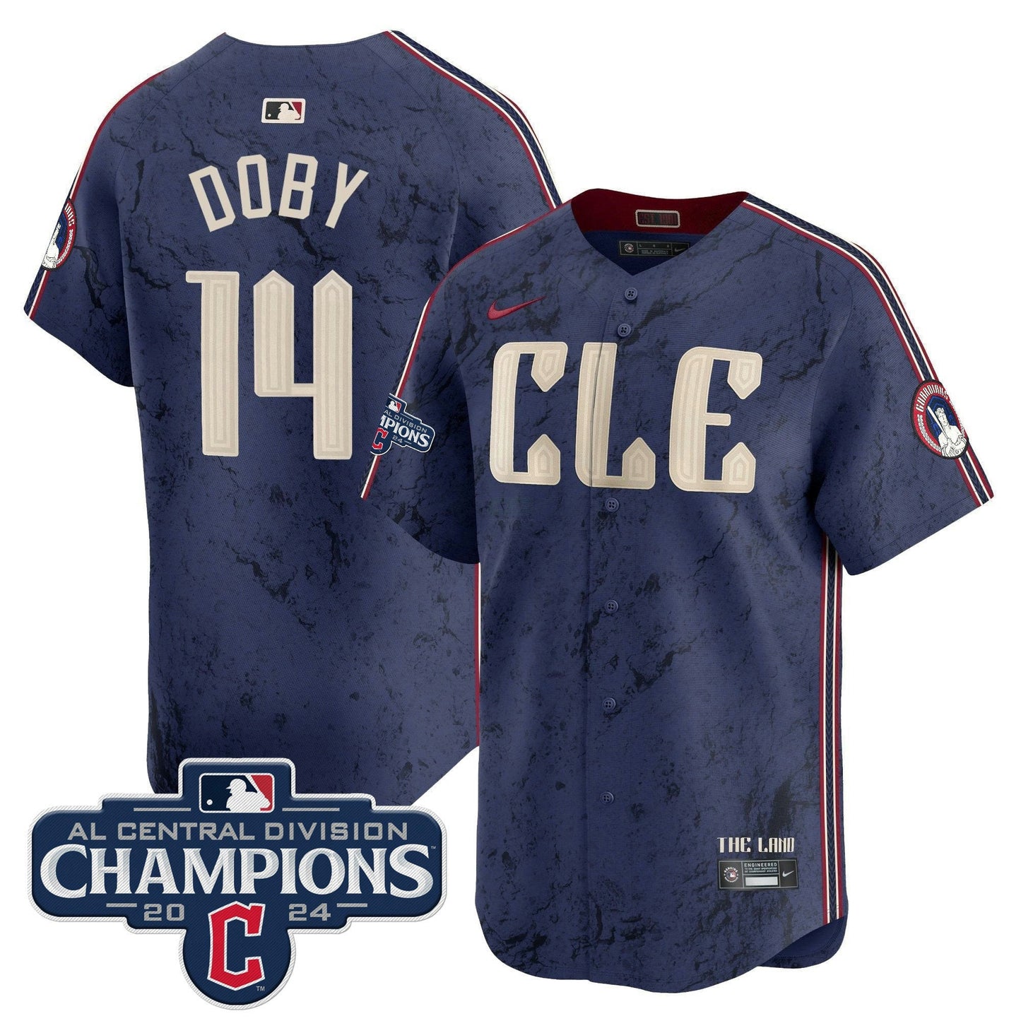Camisa MLB Men’s Cleveland 2024 AL Central Division Champions Vapor Premier Limited Jersey
