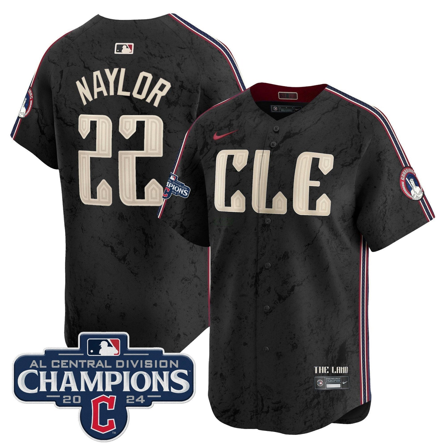 Camisa MLB Men’s Cleveland 2024 AL Central Division Champions Vapor Premier Limited Jersey