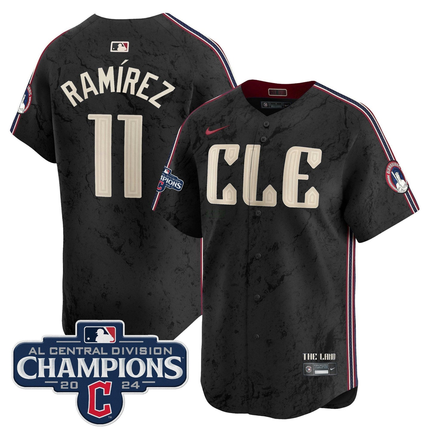 Camisa MLB Men’s Cleveland 2024 AL Central Division Champions Vapor Premier Limited Jersey