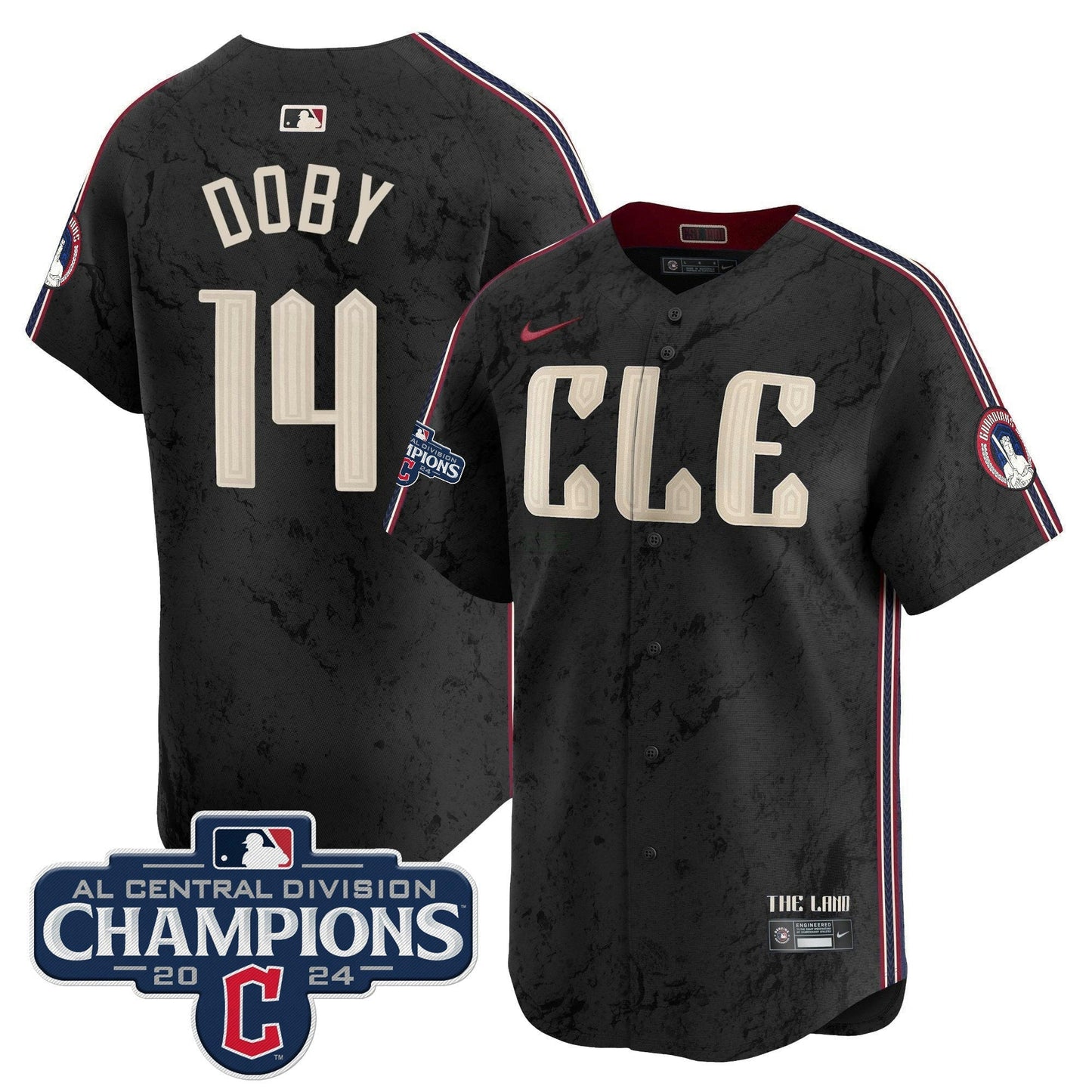 Camisa MLB Men’s Cleveland 2024 AL Central Division Champions Vapor Premier Limited Jersey