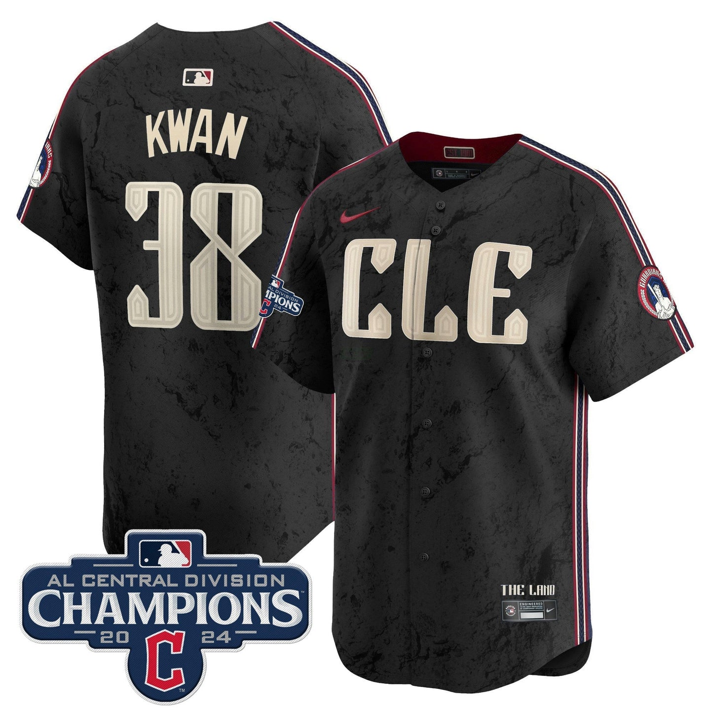 Camisa MLB Men’s Cleveland 2024 AL Central Division Champions Vapor Premier Limited Jersey