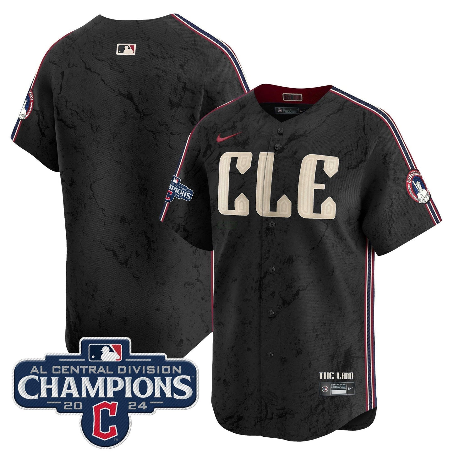 Camisa MLB Men’s Cleveland 2024 AL Central Division Champions Vapor Premier Limited Jersey
