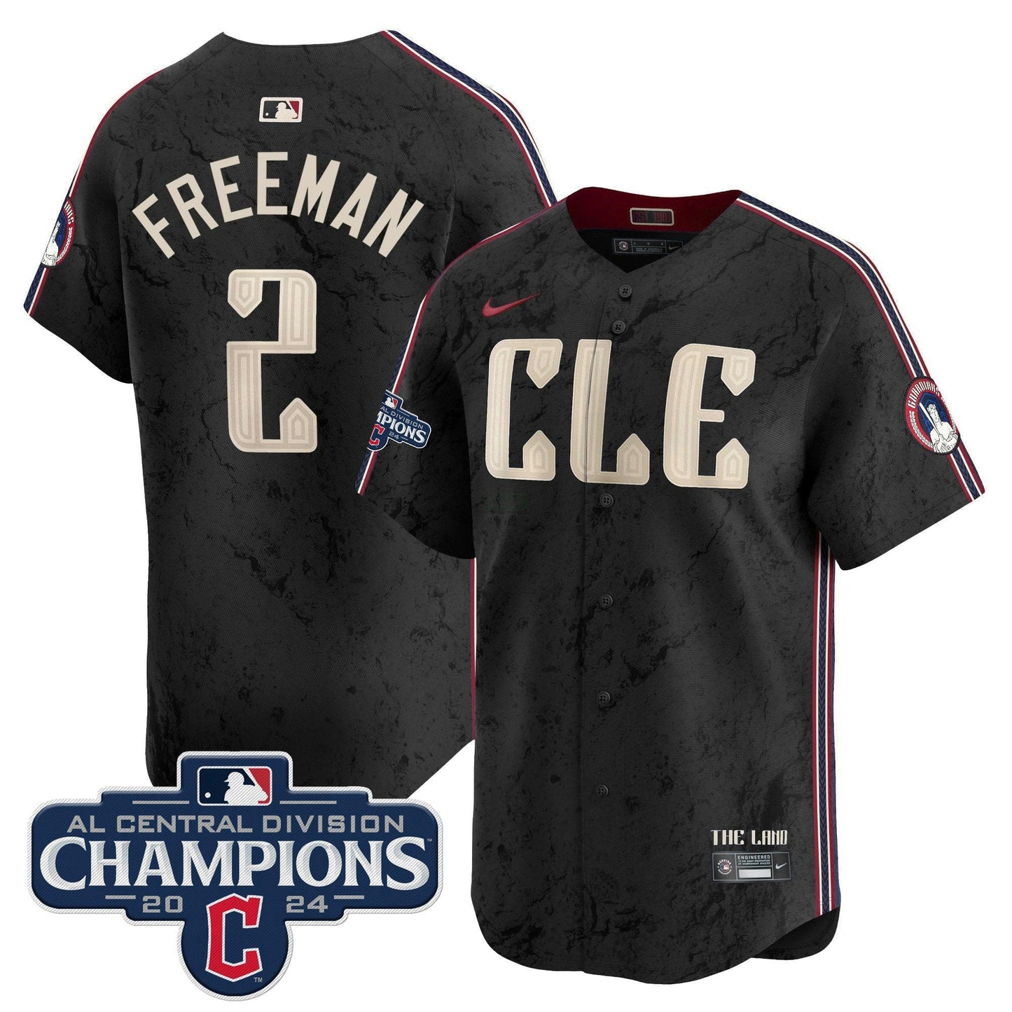 Camisa MLB Men’s Cleveland 2024 AL Central Division Champions Vapor Premier Limited Jersey