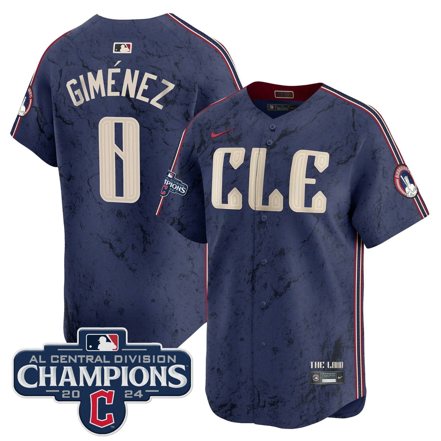Camisa MLB Men’s Cleveland 2024 AL Central Division Champions Vapor Premier Limited Jersey