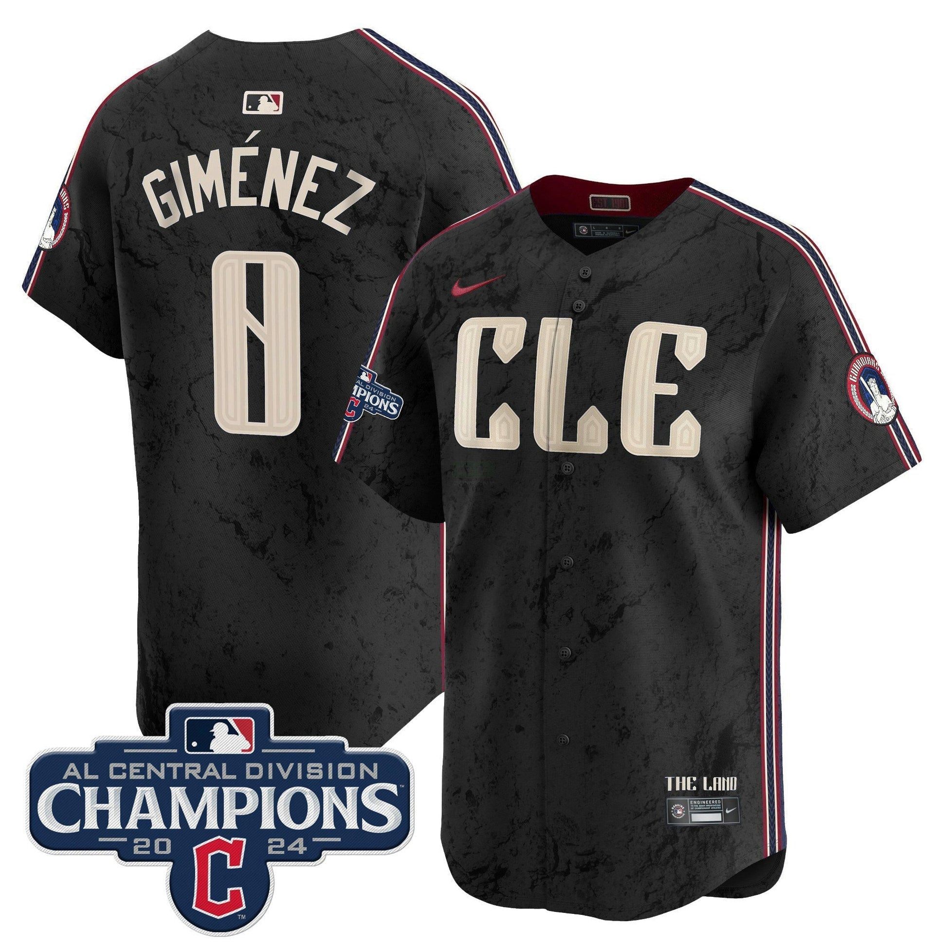 Camisa MLB Men’s Cleveland 2024 AL Central Division Champions Vapor Premier Limited Jersey