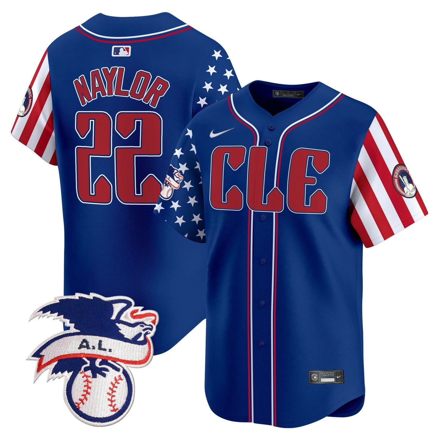 Camisa MLB Men’s Cleveland 2024 Fourth of July Vapor Premier Limited Jersey