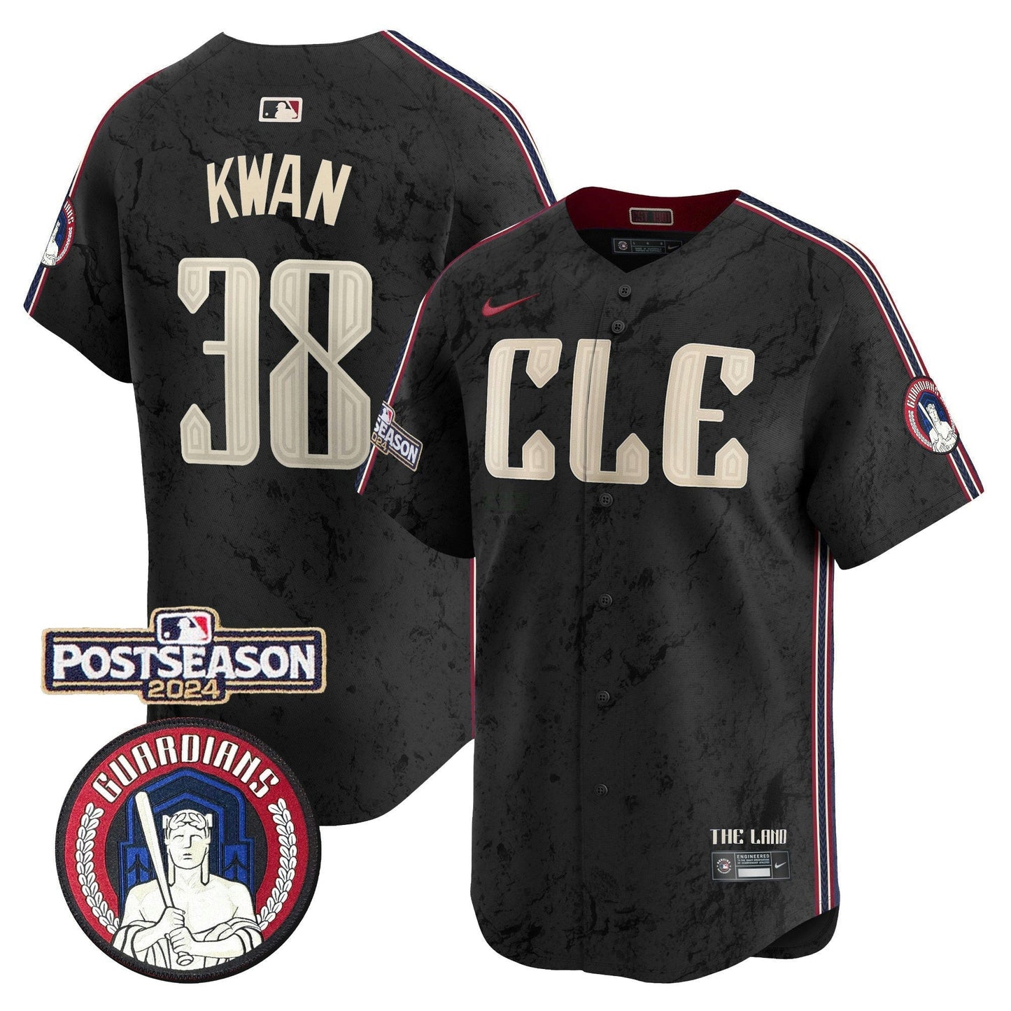 Camisa MLB Men’s Cleveland 2024 Postseason Patch City Connect Vapor Premier Limited Jersey