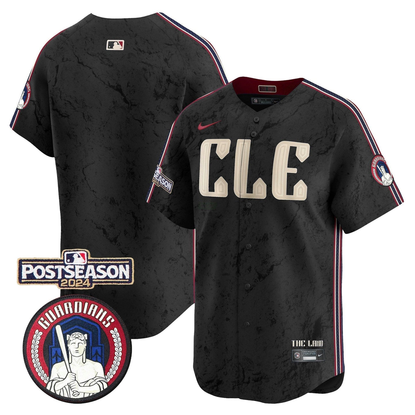 Camisa MLB Men’s Cleveland 2024 Postseason Patch City Connect Vapor Premier Limited Jersey